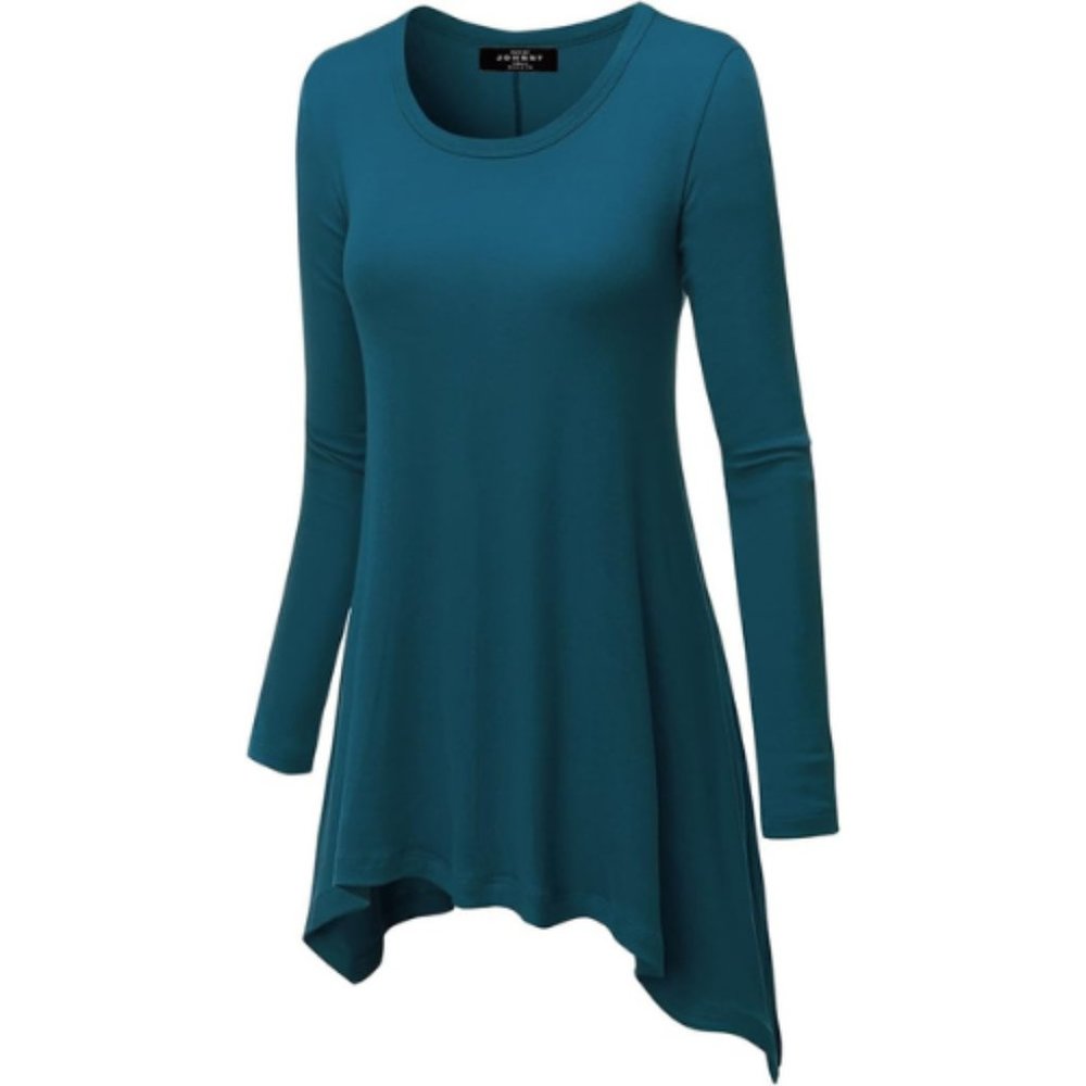 Tunic - Long Sleeve Top Dark Teal